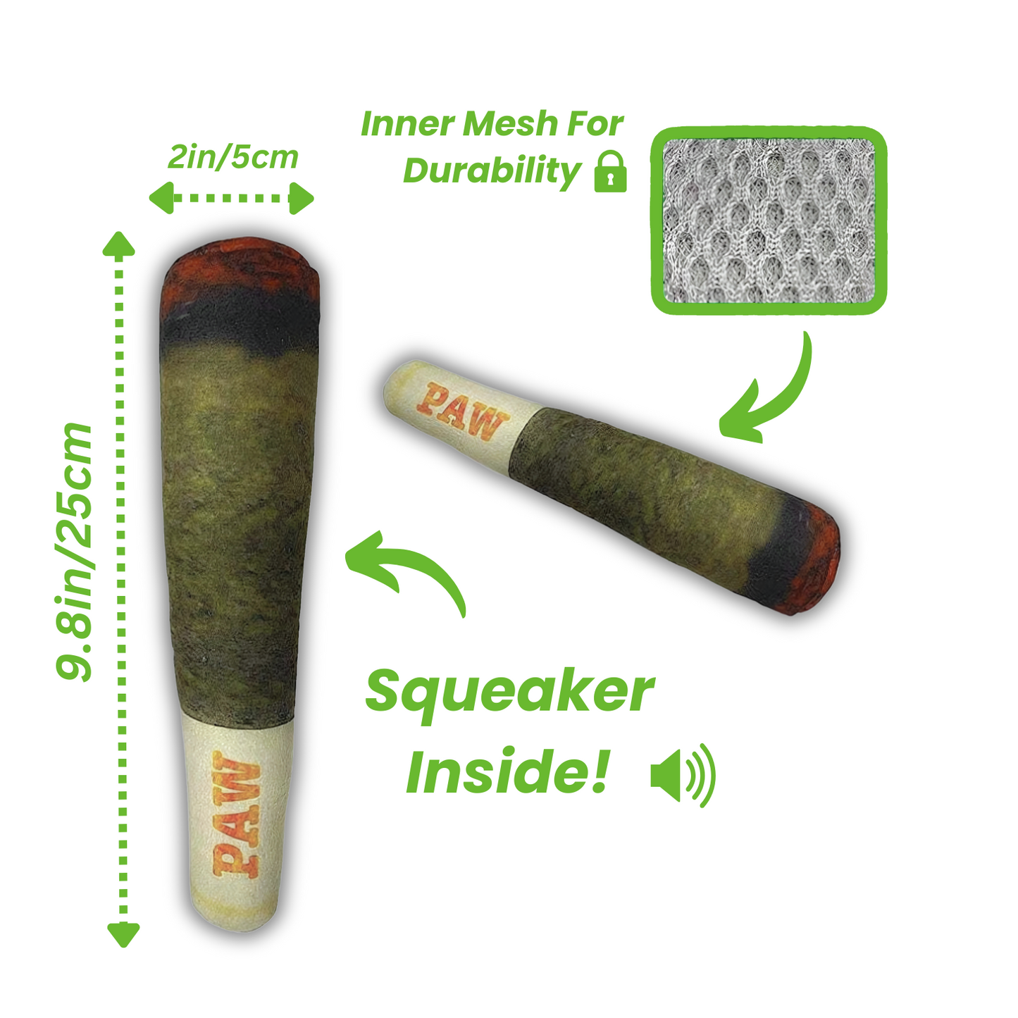PuffPlush™ Cigar Pet Plush